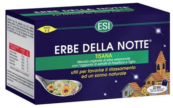 ESI ERBE DELLA NOTTE TISANA 20 FILTRI ASTUCCIO 40 G - Farmacia Del Monaco