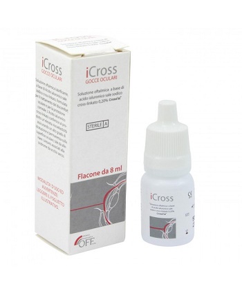 ICROSS GOCCE OCULARI SOLUZIONE OFTALMICA ACIDO IALURONICO CROSS-LINKATO 0,2% 8 ML - Farmacia Del Monaco