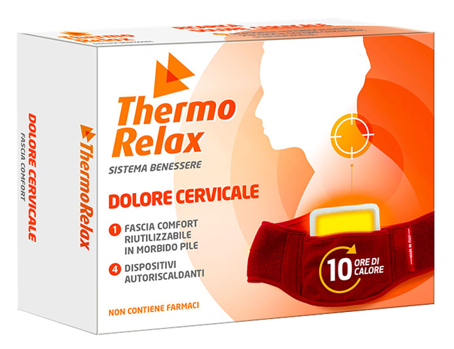 THERMORELAX FASCIA DOLORE CERVICALE+4 DISPOSITIVI AUTORISCALDANTI - Farmacia Del Monaco