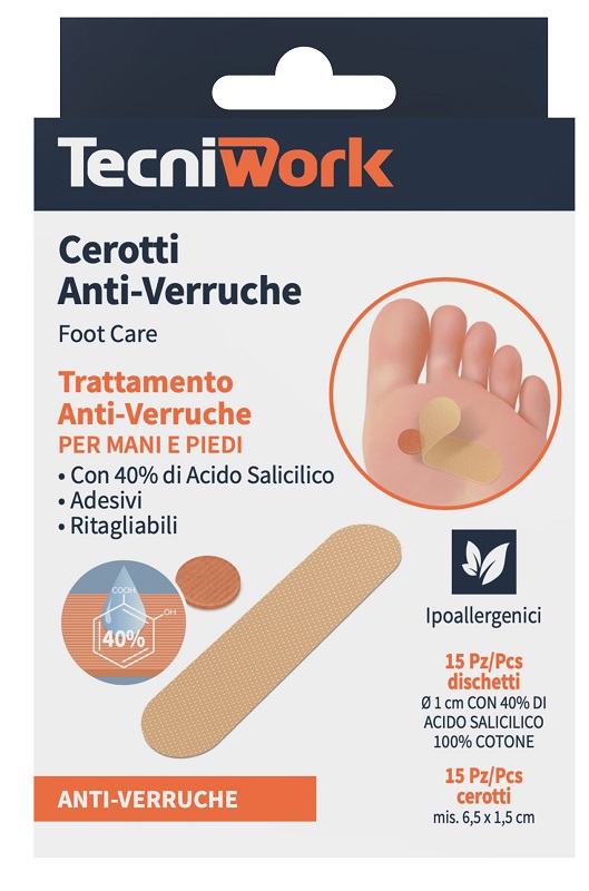 CEROTTO ANTI VERRUCHE PIEDI 15 + 15 PEZZI - Farmacia Del Monaco