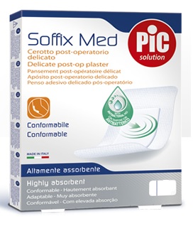 CEROTTO PIC SOFFIX MED IN TNT CON TAMPONE CENTRALE ASSORBENTE STERILE MONOUSO 30X10 CM STERILI ANTIBATTERICO 3 PEZZI - Farmacia Del Monaco