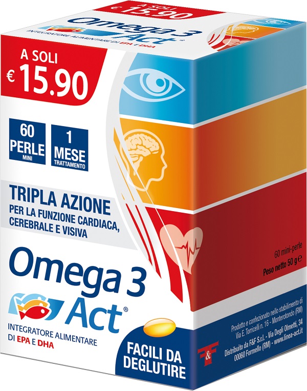 OMEGA 3 ACT 540MG 60 PERLE MINI - Farmacia Del Monaco
