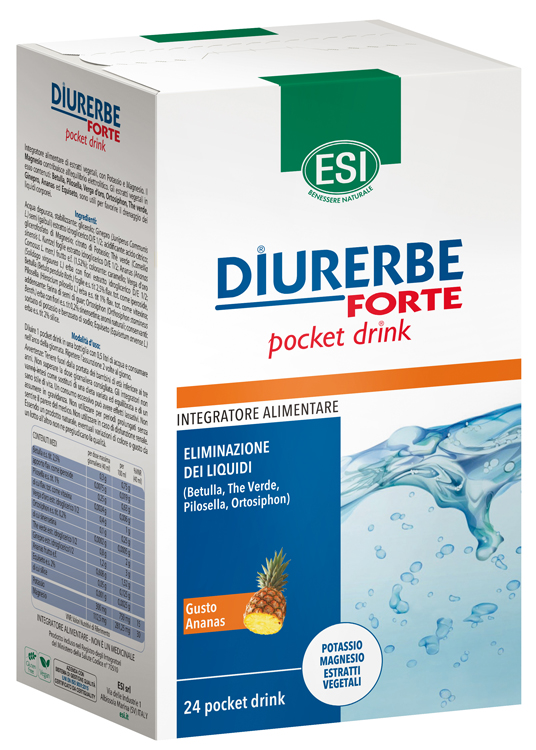 ESI DIURERBE FORTE POCKET DRINK ANANAS 24 X 20 ML - Farmacia Del Monaco