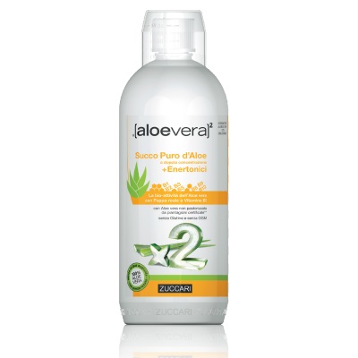 ALOEVERA2 SUCCO PURO D'ALOE DOPPIA CONCENTRAZIONE + ENERTONICI 1 LITRO - Farmacia Del Monaco