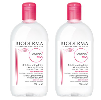 SENSIBIO H2O SOLUZIONE MICELLARE DETERTEGENTE 500ML + STRUCCANTE PELLE SENSIBILE 500 ML - Farmacia Del Monaco