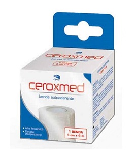 BENDA ELASTICA AUTOADERENTE CEROXMED 4 X 400 CM 1 PEZZO - Farmacia Del Monaco