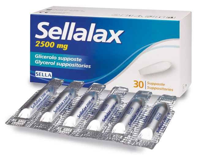 SELLALAX 2500MG SUPPOSTE GLICEROLO 30 PEZZI - Farmacia Del Monaco