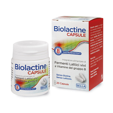 BIOLACTINE FERMENTI + VITAMINE 20 CAPSULE - Farmacia Del Monaco