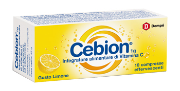 CEBION EFFERVESCENTE VITAMINA C LIMONE 10 COMPRESSE - Farmacia Del Monaco