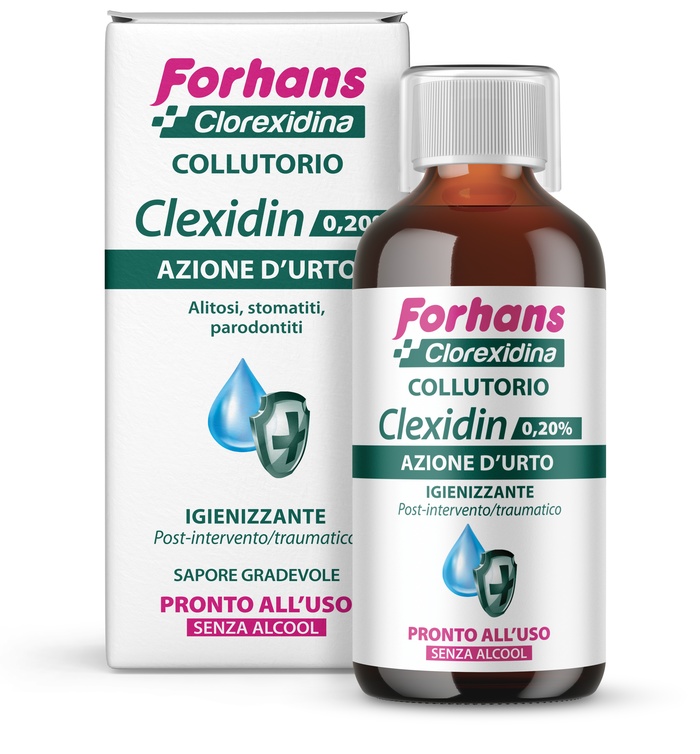 FORHANS CLEXIDIN 0,20 SENZA ALCOOL 200 ML - Farmacia Del Monaco