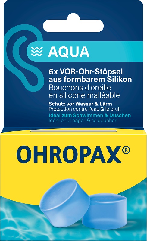 OHROPAX SILICON AQUA TAPPI AURICOLARI 6 PEZZI - Farmacia Del Monaco
