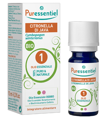 PURESSENTIEL CITRONELLA OLIO ESSENZIALE BIO 10 ML - Farmacia Del Monaco