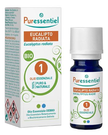 PURESSENTIEL EUCALIPTO RADIATA OLIO ESSENZIALE BIO 10 ML - Farmacia Del Monaco