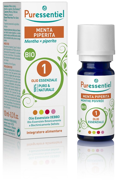 PURESSENTIEL MENTA PIPERITA OLIO ESSENZIALE BIO 10 ML - Farmacia Del Monaco