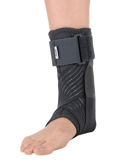 CAVIGLIERA STABILIZZANTE CON BENDAGGIO A 8 FUNZIONALE GRIGIO MEDIUM - Farmacia Del Monaco
