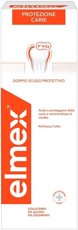ELMEX PROTEZIONE CARIE COLLUTORIO FLUORURO AMMINICO 400 ML - Farmacia Del Monaco