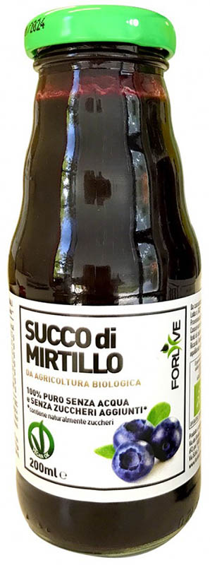 SUCCO DI MIRTILLO BIO 200 ML - Farmacia Del Monaco
