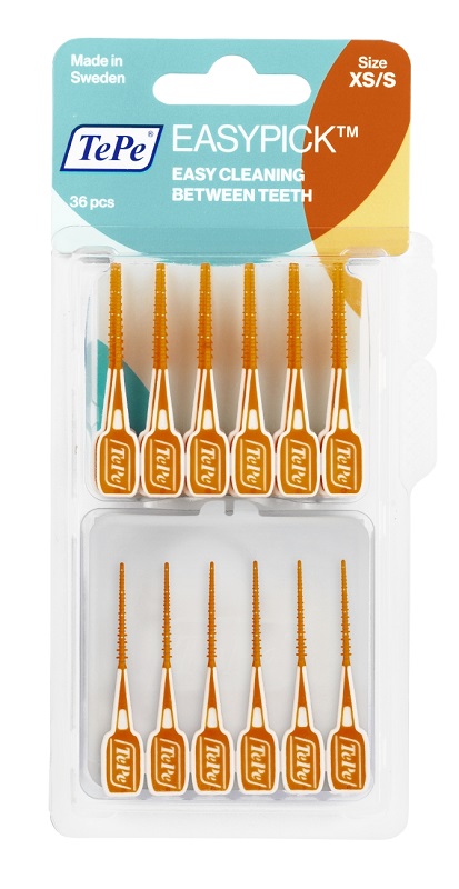 TEPE SCOVOLINI EASYPICK EXTRASMALL/SMALL ARANCIONE 36 PEZZI - Farmacia Del Monaco