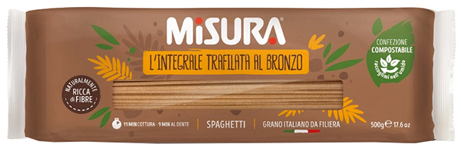 MISURA SPAGHETTI INTEGRALI CON GERME DI GRANO 500 G - Farmacia Del Monaco