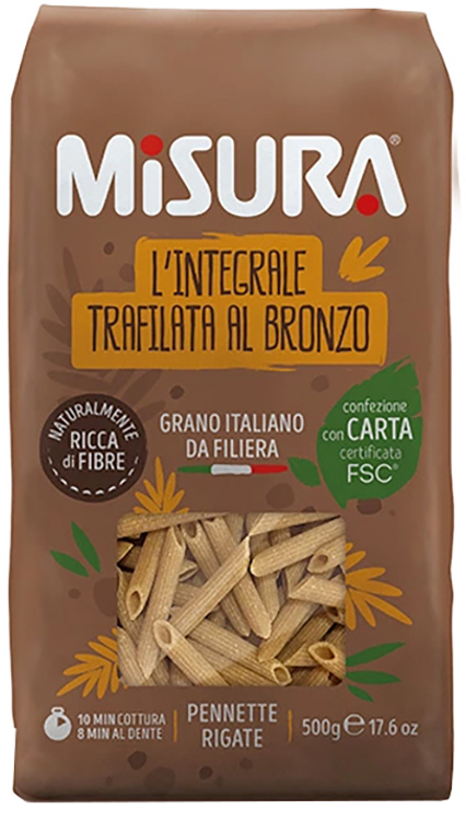 MISURA PENNETTE INTEGRALI CON GERME DI GRANO 500 G - Farmacia Del Monaco
