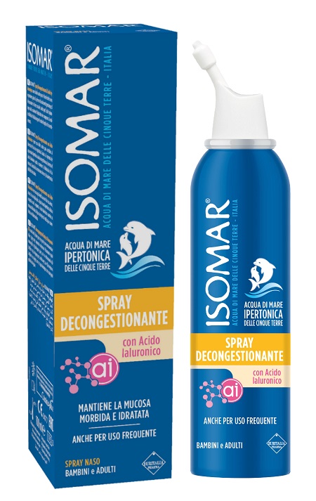 ISOMAR SPRAY DECONGESTIONANTE ACIDO IALURONICO 100 ML - Farmacia Del Monaco