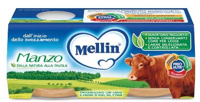 MELLIN OMOGENEIZZATO MANZO 2X120 G - Farmacia Del Monaco