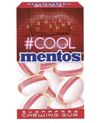 MENTOS COOL STRAWBERRY 22 G CHEWING GUM SENZA ZUCCHERO - Farmacia Del Monaco
