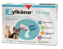 ZYLKENE CANI E GATTI FINO A 10KG 20 CAPSULE 75 MG - Farmacia Del Monaco