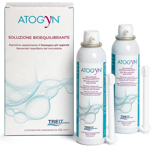 ATOGYN DISPOSITIVO IGIENE VAGINALE E RIPRISTINO PH FISIOLOGICO BAG ON VALVE 2 PEZZI DA 125ML - Farmacia Del Monaco