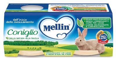 MELLIN OMOGENEIZZATO CONIGLIO 2 X 80 G - Farmacia Del Monaco