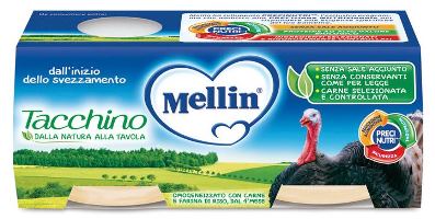 MELLIN OMOGENEIZZATO TACCHINO 2 X 80 G - Farmacia Del Monaco