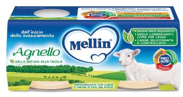 MELLIN OMOGENEIZZATO AGNELLO 2 X 120 G - Farmacia Del Monaco