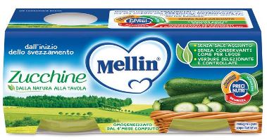 MELLIN OMOGENEIZZATO ZUCCHINE 2 X 80 G - Farmacia Del Monaco