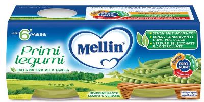 MELLIN OMOGENEIZZATO PRIMI LEGUMI 2 X 80 G - Farmacia Del Monaco