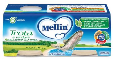 MELLIN OMOGENEIZZATO TROTA 2 X 80 G - Farmacia Del Monaco