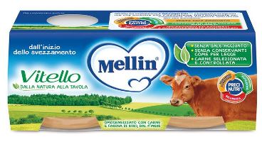 MELLIN OMOGENEIZZATO VITELLO 2 X 80 G - Farmacia Del Monaco