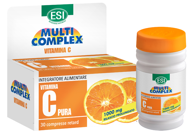 ESI MULTICOMPLEX VITAMINA C PURA 1000 MG RETARD 30 COMPRESSE - Farmacia Del Monaco