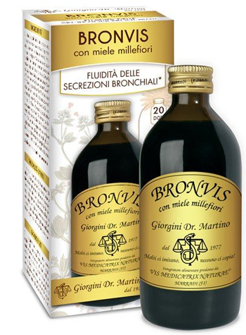 BRONVIS CON MIELE MILLEFIORI 200 ML - Farmacia Del Monaco