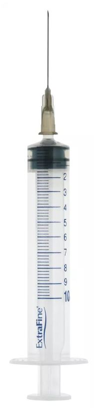 SIRINGA EXTRAFINE IPODERMICA 10 ML AGO 12 GAUGE 22 - Farmacia Del Monaco