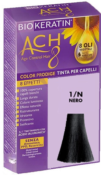 BIOKERATIN ACH8 COLOR PRODIGE 1/N NERO - Farmacia Del Monaco