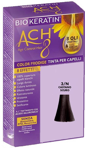BIOKERATIN ACH8 COLOR PRODIGE 3/N CASTANO SCURO - Farmacia Del Monaco