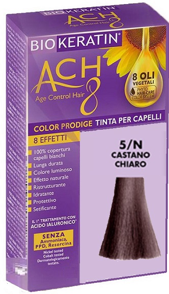 BIOKERATIN ACH8 COLOR PRODIGE 5/N CASTANO CHIARO - Farmacia Del Monaco