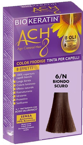 BIOKERATIN ACH8 COLOR PRODIGE 6/N BIONDO SCURO - Farmacia Del Monaco
