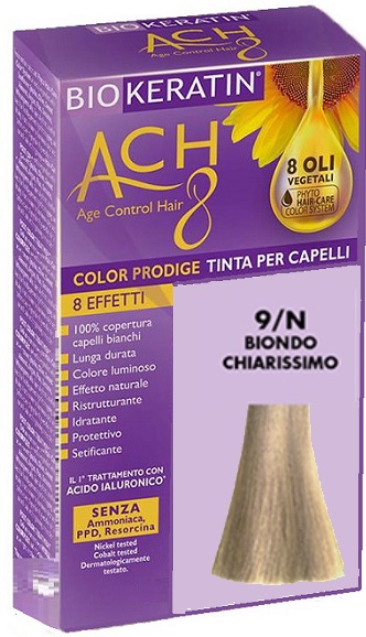 BIOKERATIN ACH8 COLOR PRODIGE 9/N BIONDO CHIARISSIMO - Farmacia Del Monaco