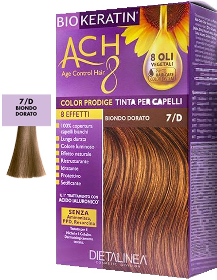BIOKERATIN ACH8 COLOR PRODIGE 7/D BIONDO DORATO - Farmacia Del Monaco