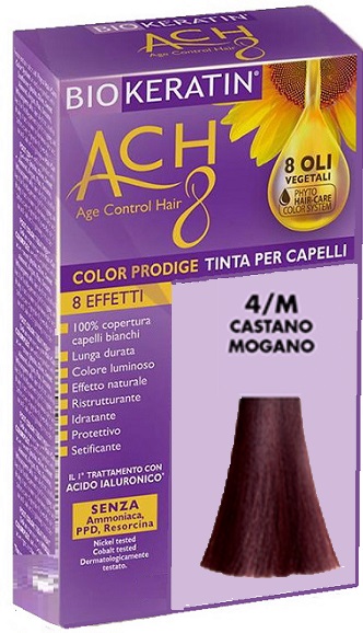 BIOKERATIN ACH8 COLOR PRODIGE 4/M CASTANO MOGANO - Farmacia Del Monaco