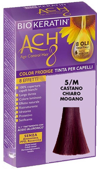 BIOKERATIN ACH8 COLOR PRODIGE 5/M CASTANO CHIARO MOGANO - Farmacia Del Monaco