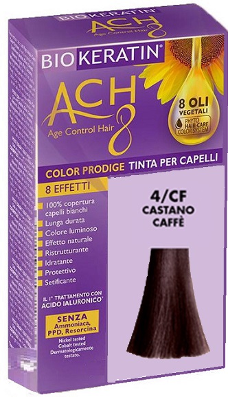 BIOKERATIN ACH8 COLOR PRODIGE 4/CF CASTANO CAFFE' - Farmacia Del Monaco