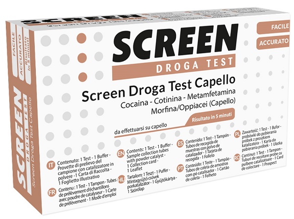 SCREEN DROGA TEST 4 SOSTANZE TRAMITE CAPELLI TEST ANTIDROGA CAPELLO - Farmacia Del Monaco