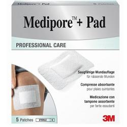 MEDICAZIONE MEDIPORE+PAD 5X7,2CM 5PEZZI - Farmacia Del Monaco